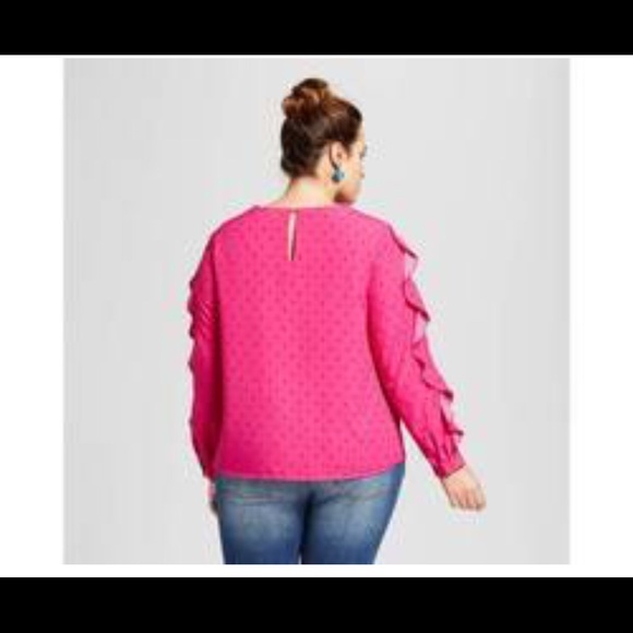 Ava & Viv ruffle sleeve blouse - Picture 2 of 7